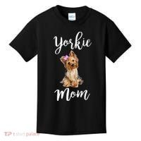 Cute Yorkie Mom Dog Apparel Gift Kids T-Shirt thumb 0