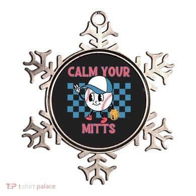 Calm Your Mitts Baseball Player Baseball Game Sports Lover Ornament