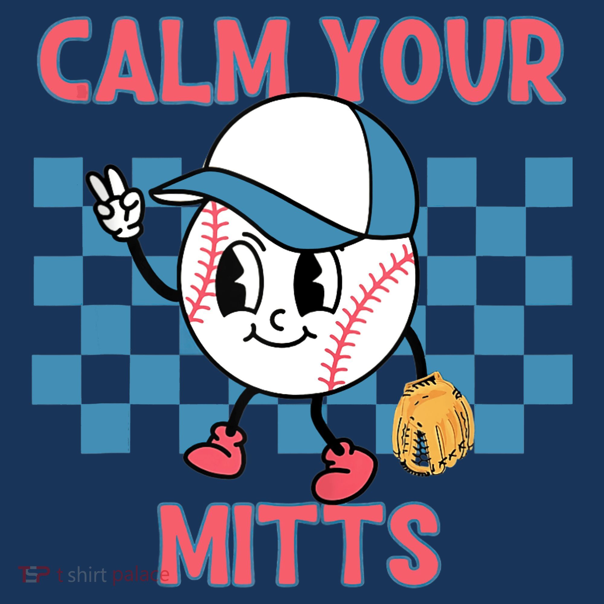 Calm Your Mitts Baseball Player Baseball Game Sports Lover Coaster