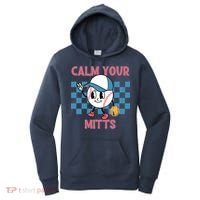 Calm Your Mitts Baseball Player Baseball Game Sports Lover Women's Hoodie thumb 0