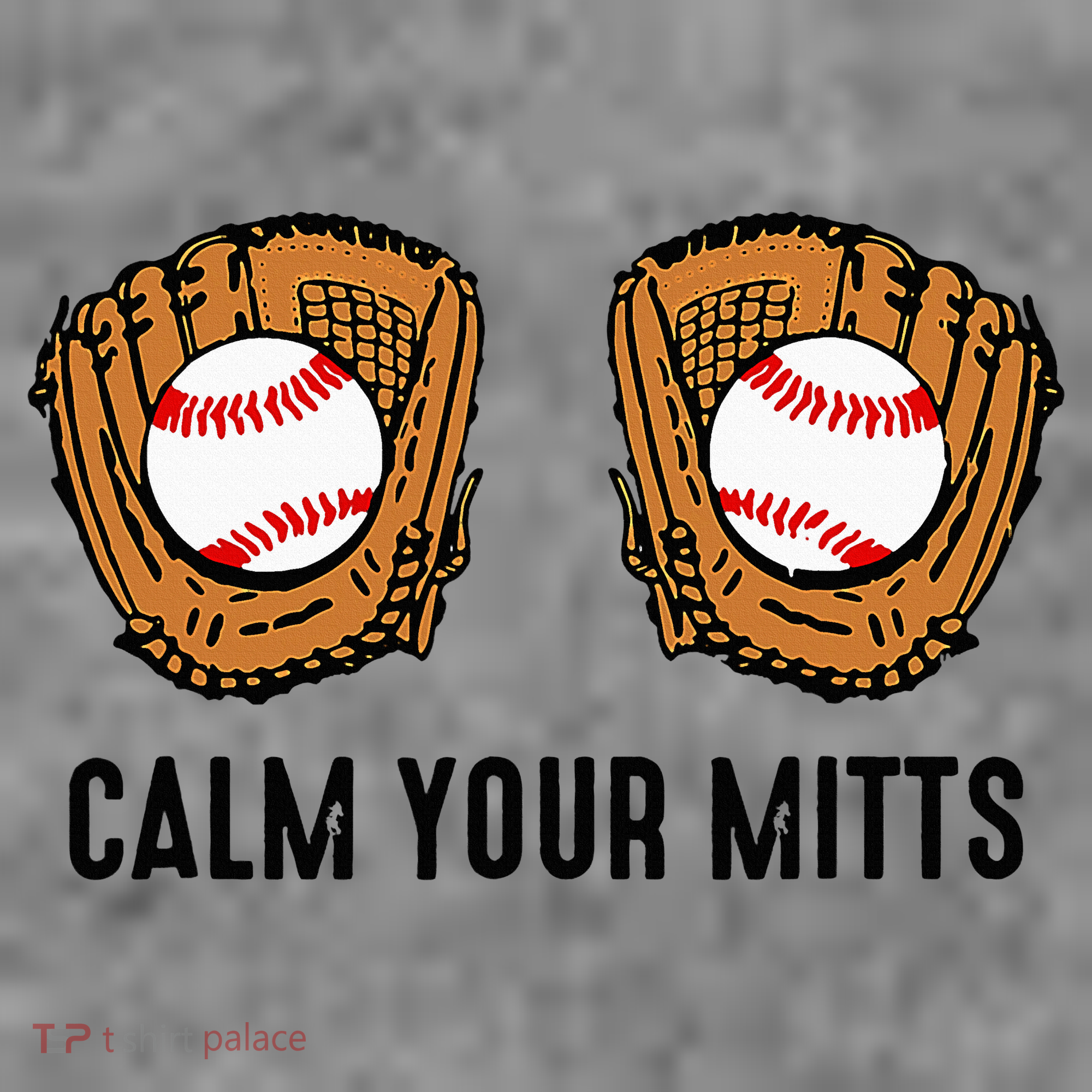 Calm Your Mitts Funny Baseball Player Game Day Sports Lover Toddler Hoodie