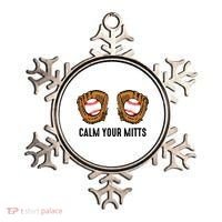 Calm Your Mitts Funny Baseball Player Game Day Sports Lover Ornament thumb 0