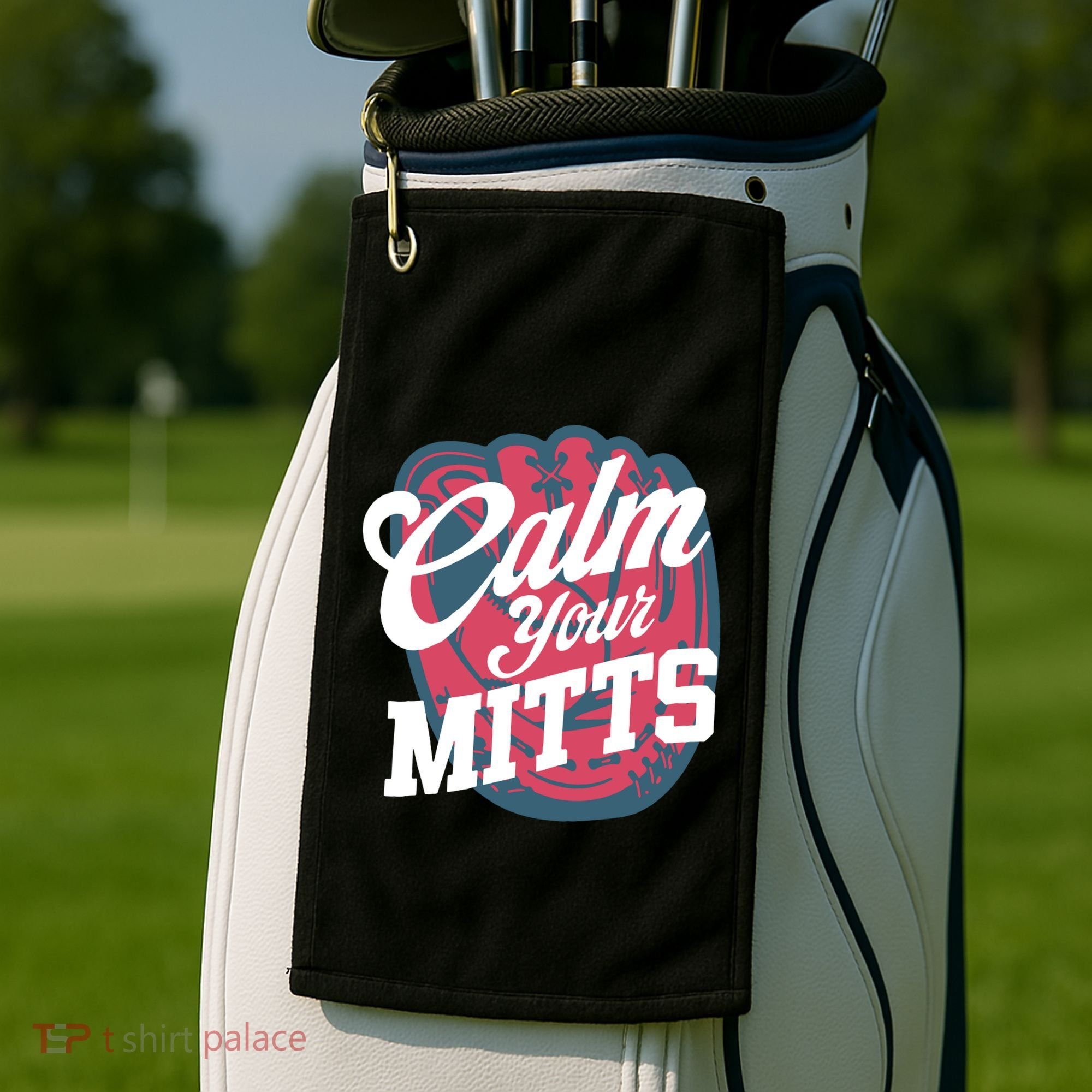 Calm Your Mitts Golf Towel