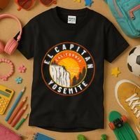 California Yosemite National Park El Capitan Kids T-Shirt thumb 3