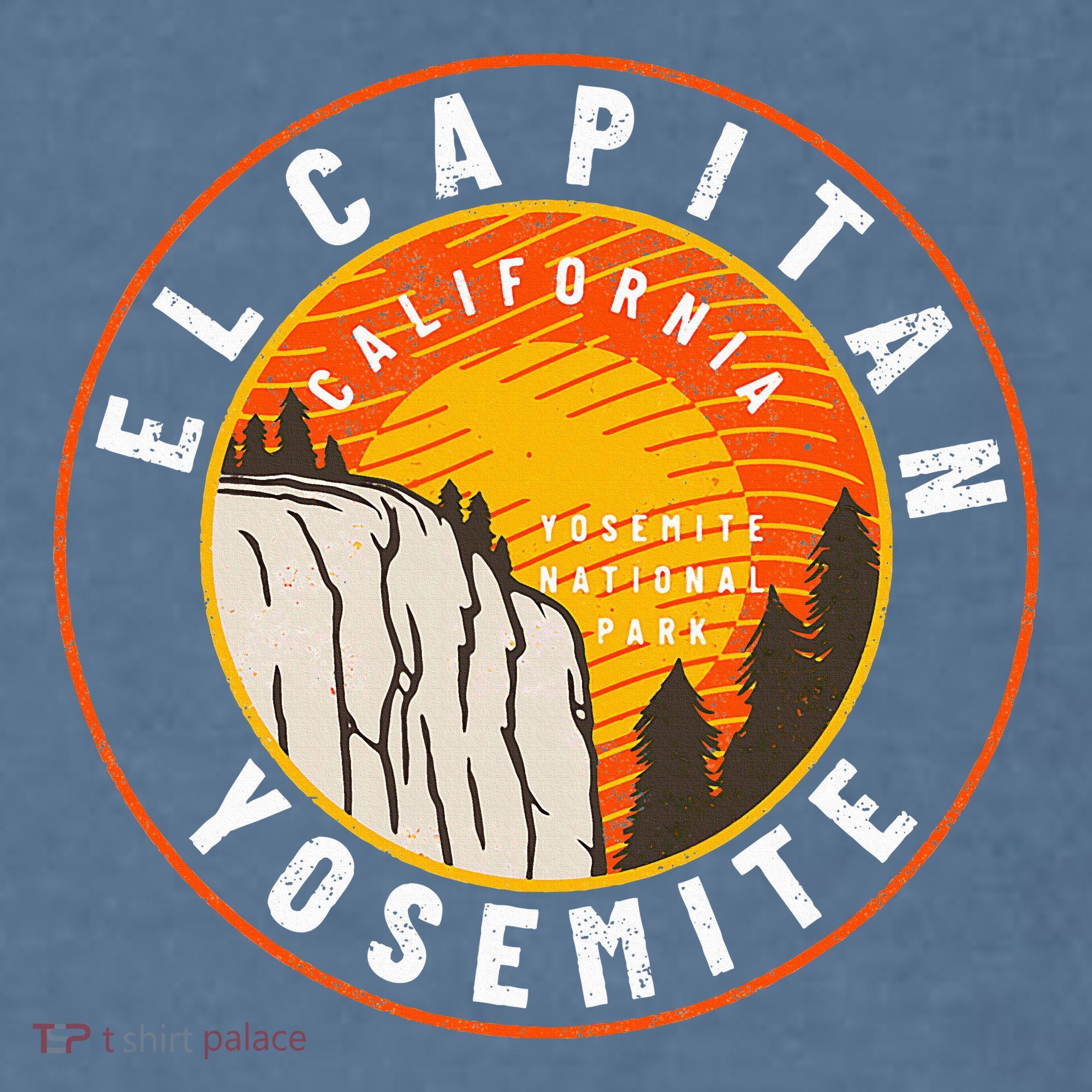 California Yosemite National Park El Capitan Comfort Colors Garment-Dyed Hooded Sweatshirt
