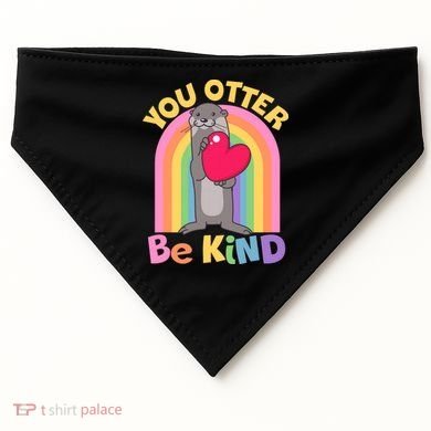 Cute You Otter Be Kind USA-Made Doggie Bandana