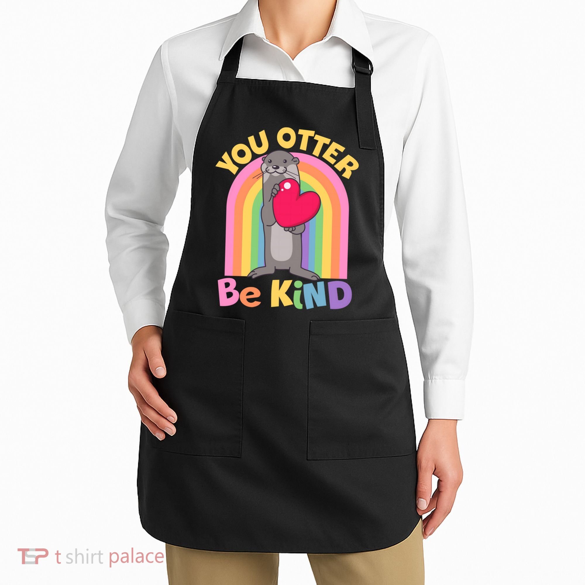 Cute You Otter Be Kind Apron