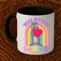 Cute You Otter Be Kind Coffee Mug thumb 2