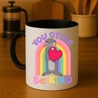 Cute You Otter Be Kind Coffee Mug thumb 4