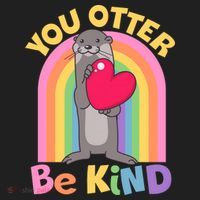 Cute You Otter Be Kind Beanie thumb 2