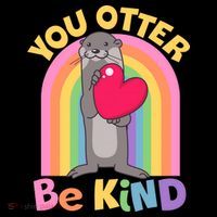 Cute You Otter Be Kind Women's Hoodie thumb 2