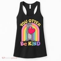 Cute You Otter Be Kind Women's Tank Top thumb 0
