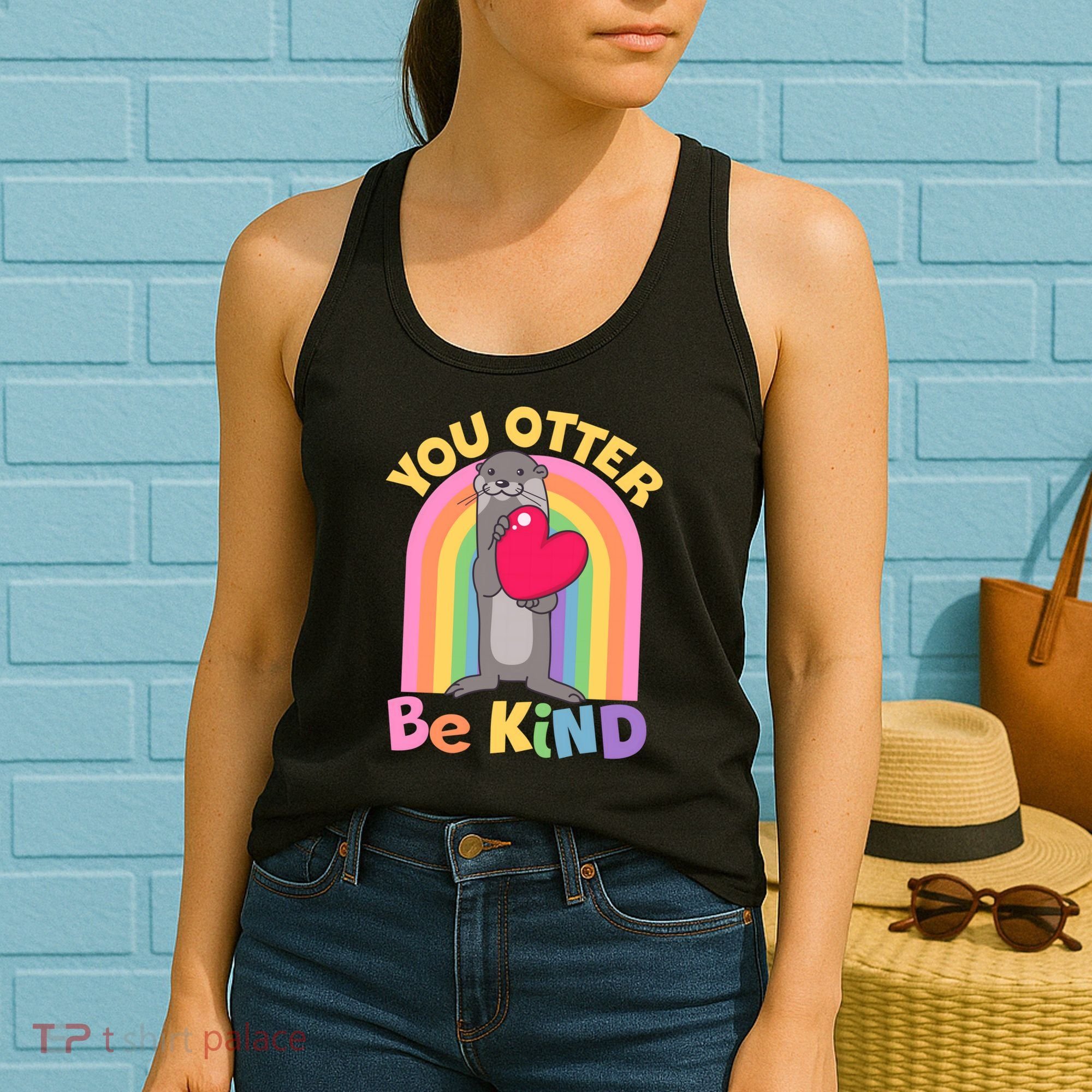 Cute You Otter Be Kind Women's Tank Top