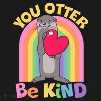Cute You Otter Be Kind Women's Tank Top thumb 5