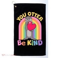 Cute You Otter Be Kind Golf Towel thumb 0
