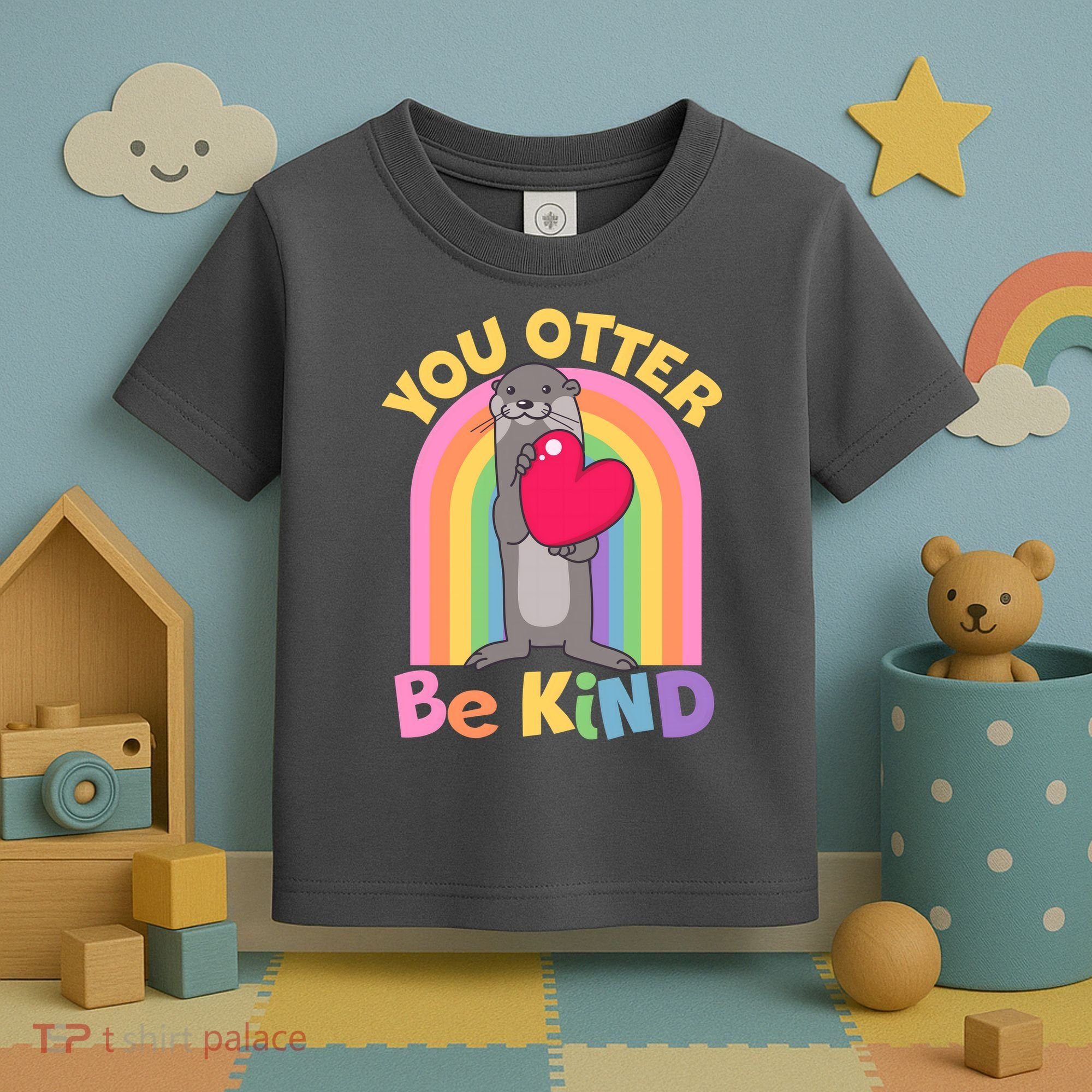 Cute You Otter Be Kind Toddler T-Shirt
