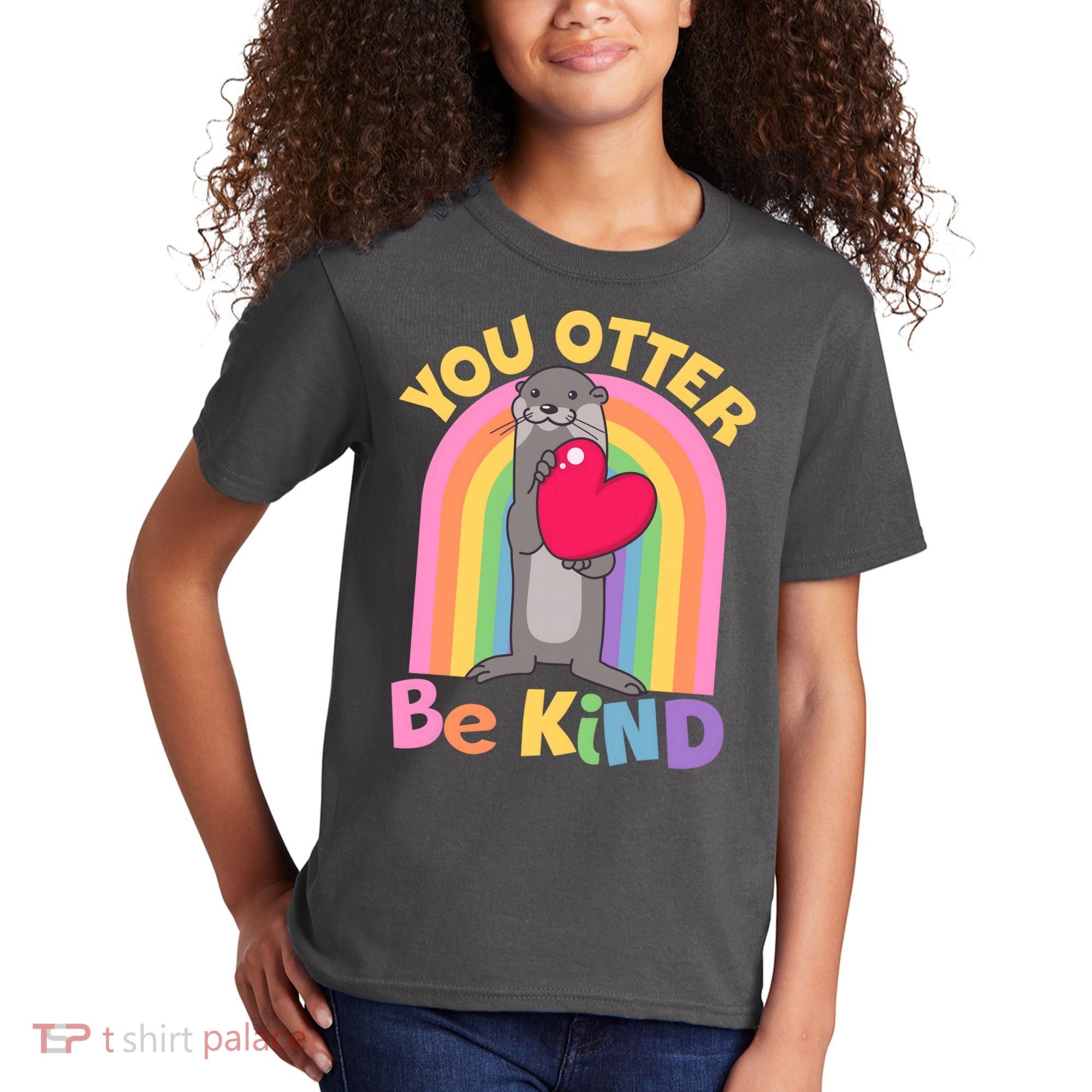 Cute You Otter Be Kind Kids T-Shirt