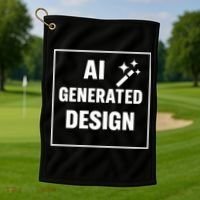 Create Your Own Custom AI Generated Personalized Design Golf Towel thumb 1