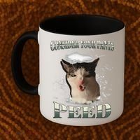 Consider Your Pants Peed Funny Freak Cat Meme Humor Saying Coffee Mug thumb 2