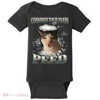 Consider Your Pants Peed Funny Freak Cat Meme Humor Saying Baby Bodysuit thumb 0