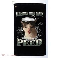 Consider Your Pants Peed Funny Freak Cat Meme Humor Saying Golf Towel thumb 0