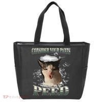 Consider Your Pants Peed Funny Freak Cat Meme Humor Saying Tote Bag thumb 0
