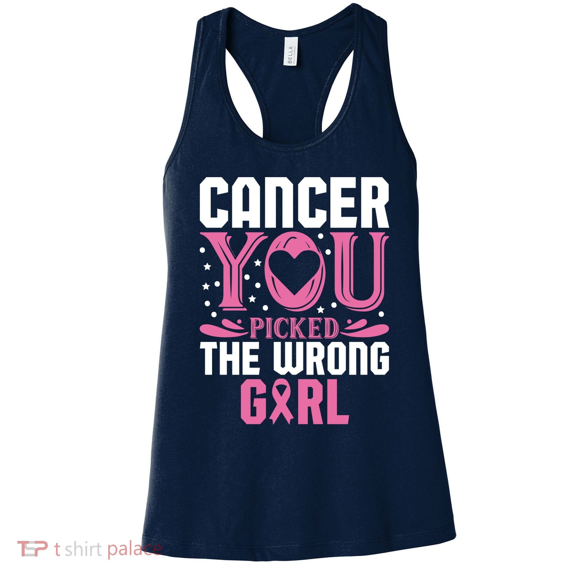 Cancer You Picked The Wrong Girl Breast Cancer Awareness Women's Tank Top