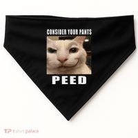 Consider Your Pants Peed Cat Funny USA-Made Doggie Bandana thumb 0