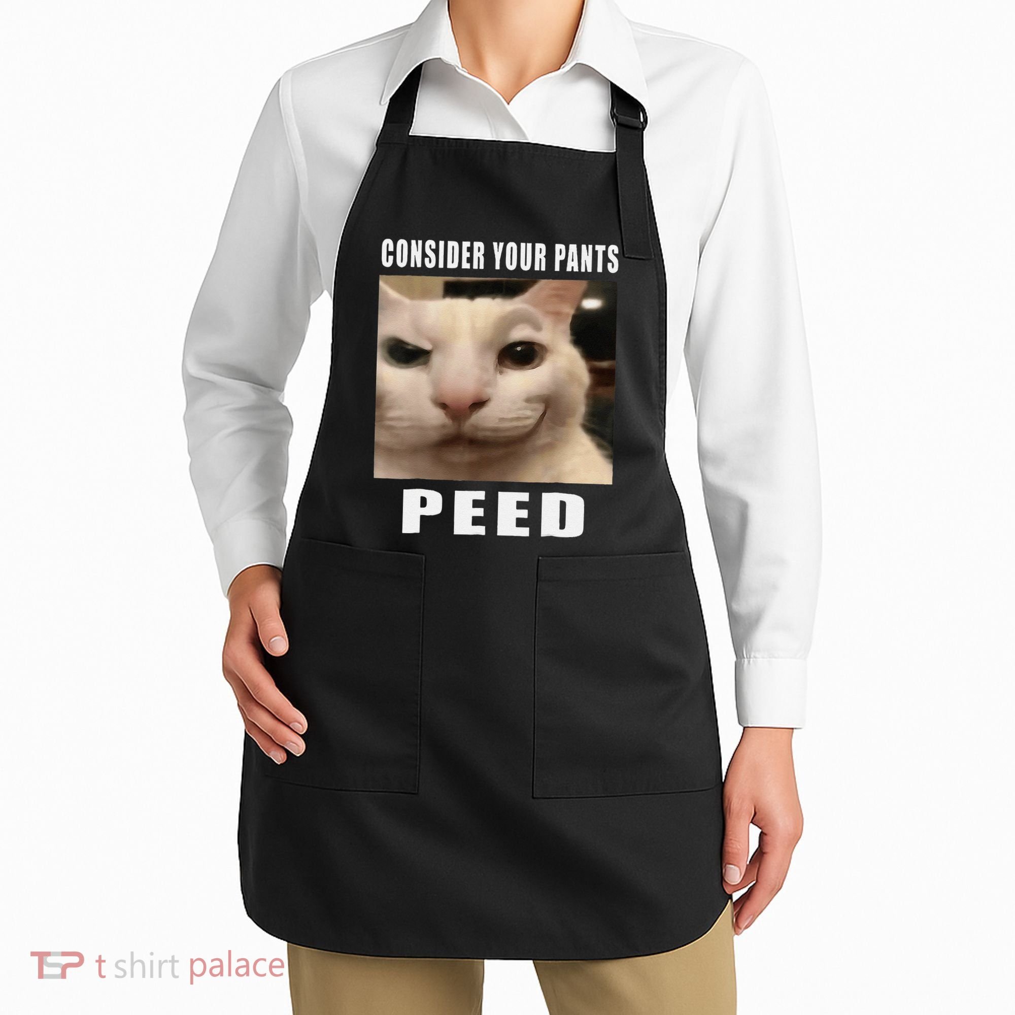 Consider Your Pants Peed Cat Funny Apron