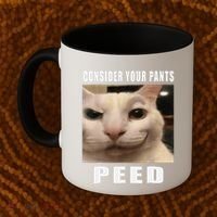 Consider Your Pants Peed Cat Funny Coffee Mug thumb 2