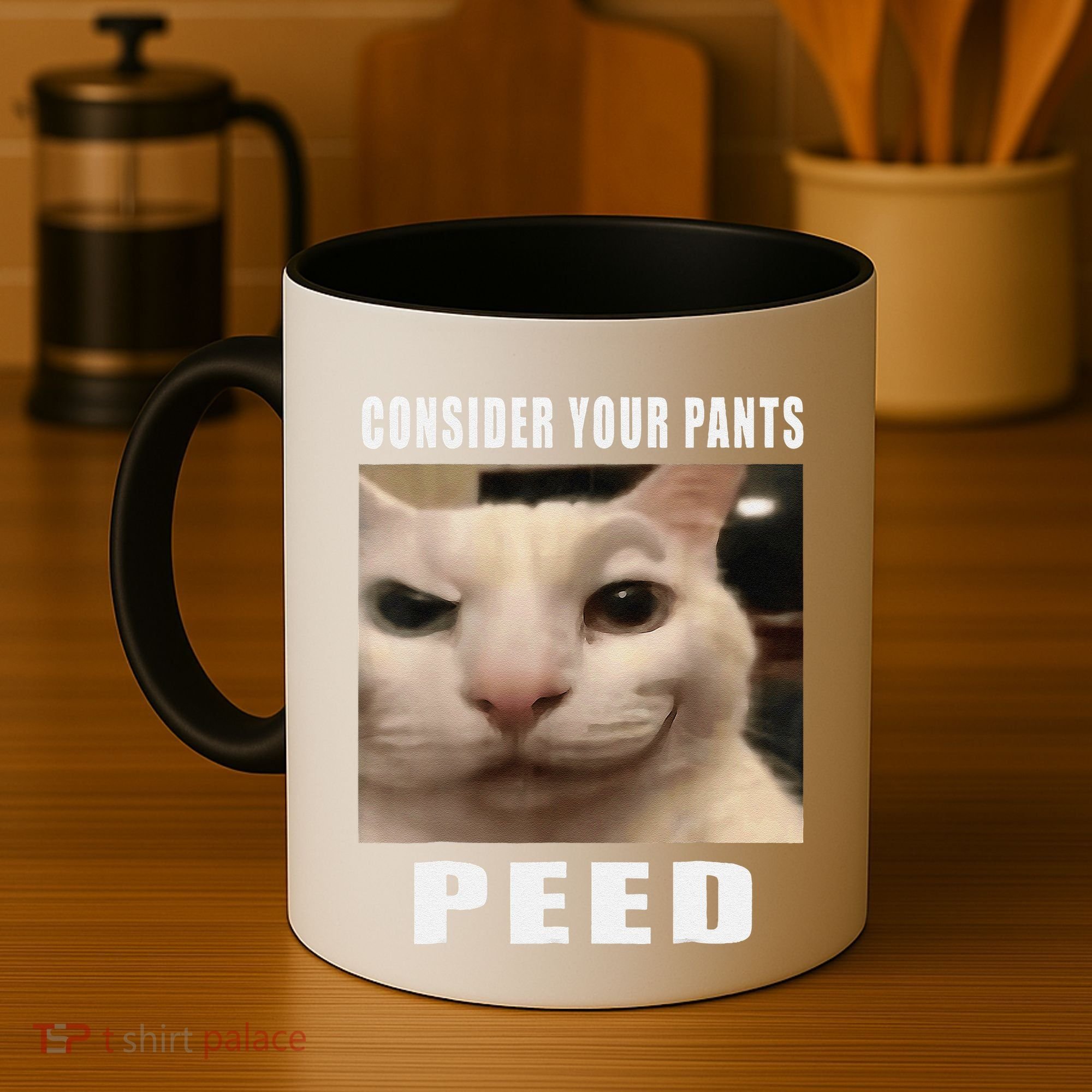 Consider Your Pants Peed Cat Funny Coffee Mug