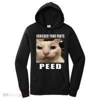 Consider Your Pants Peed Cat Funny Women's Hoodie thumb 0