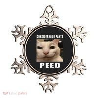 Consider Your Pants Peed Cat Funny Ornament thumb 0