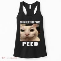 Consider Your Pants Peed Cat Funny Women's Tank Top thumb 0