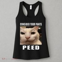 Consider Your Pants Peed Cat Funny Women's Tank Top thumb 3