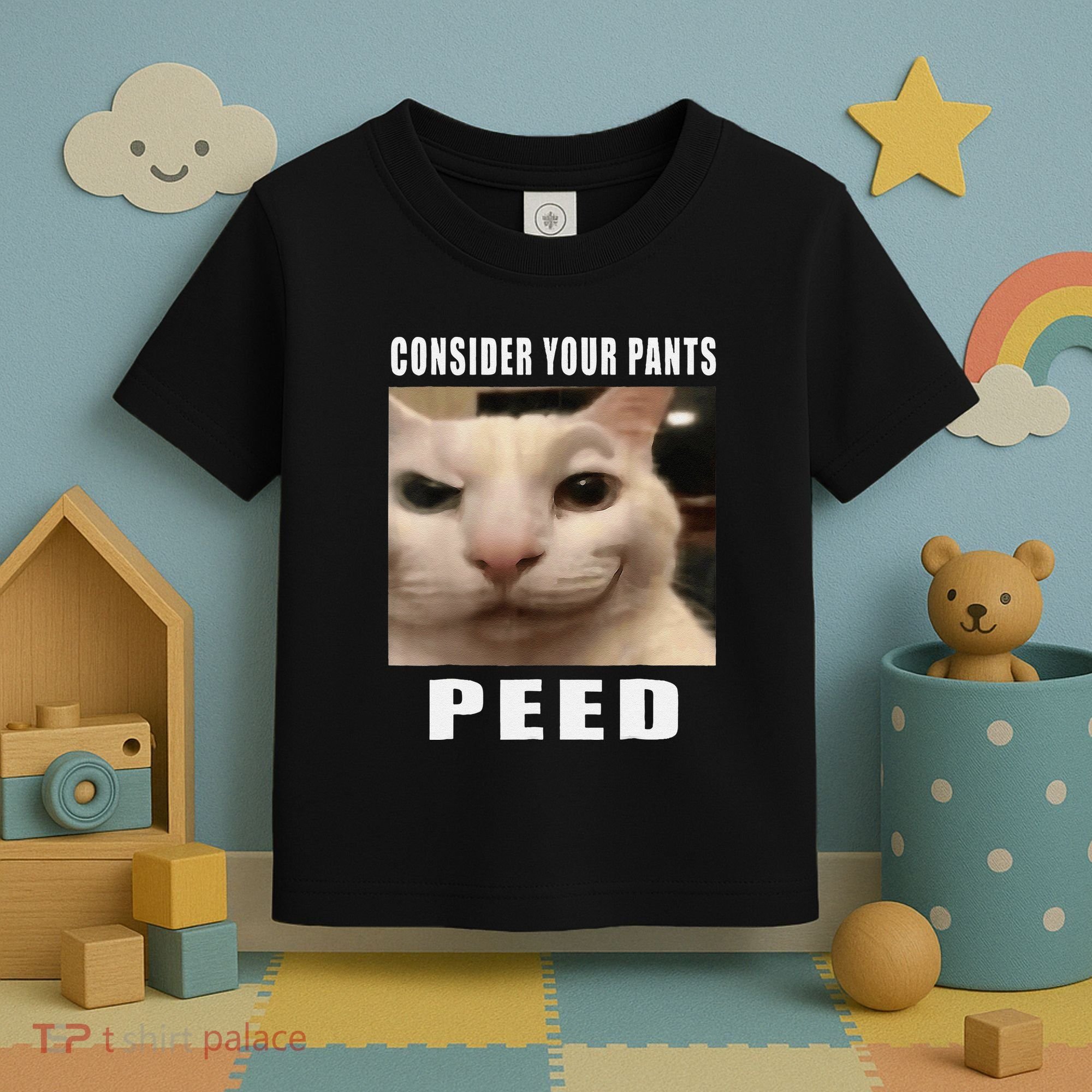 Consider Your Pants Peed Cat Funny Toddler T-Shirt