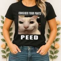 Consider Your Pants Peed Cat Funny Women's T-Shirt thumb 2