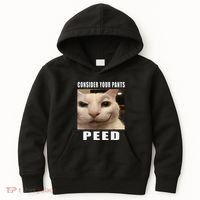 Consider Your Pants Peed Cat Funny Kids Hoodie thumb 0