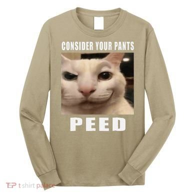 Consider Your Pants Peed Cat Funny Long Sleeve Shirt