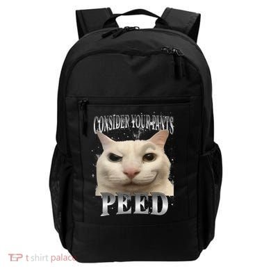 Consider Your Pants Peed Silly Cat Meme Backpack