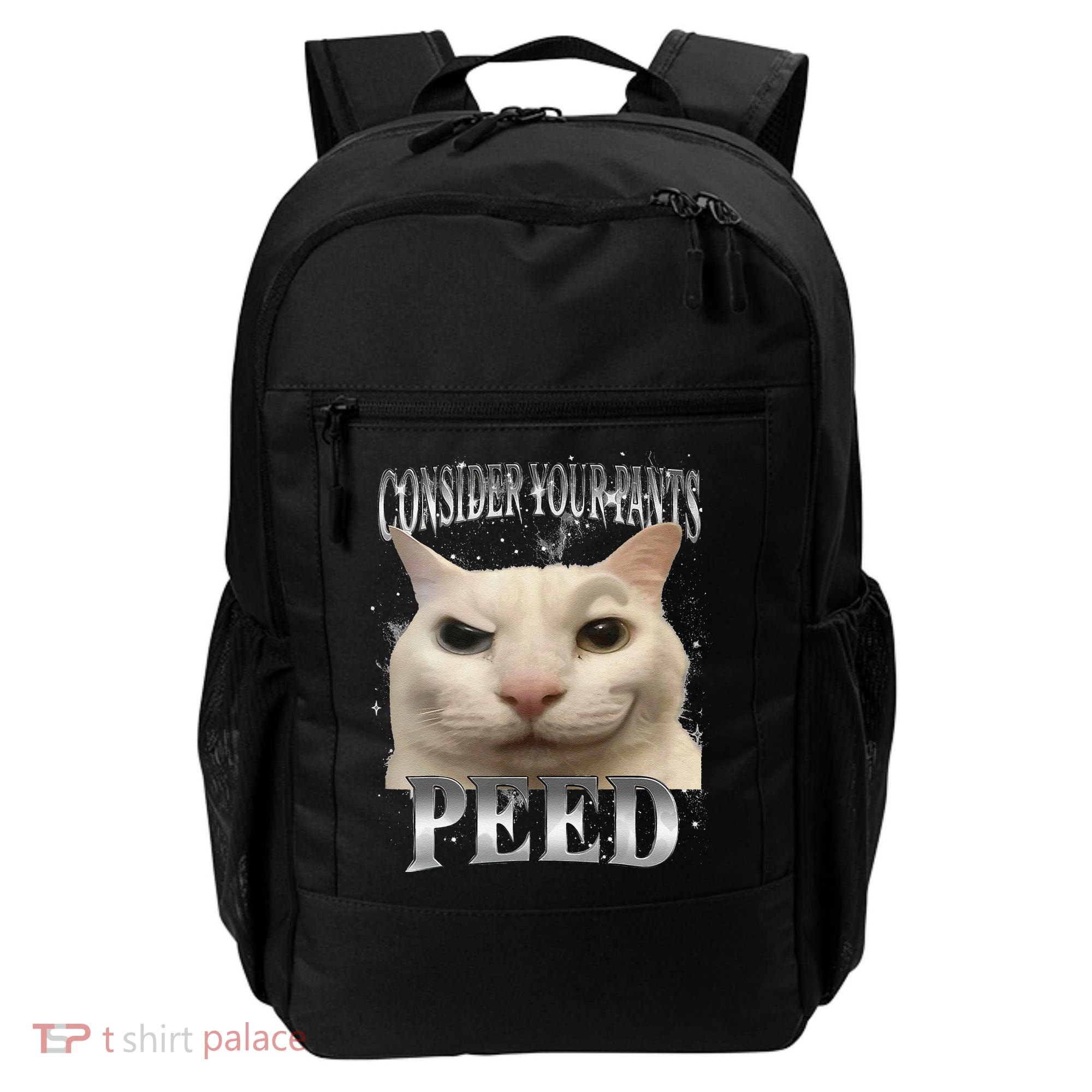 Consider Your Pants Peed Silly Cat Meme Backpack