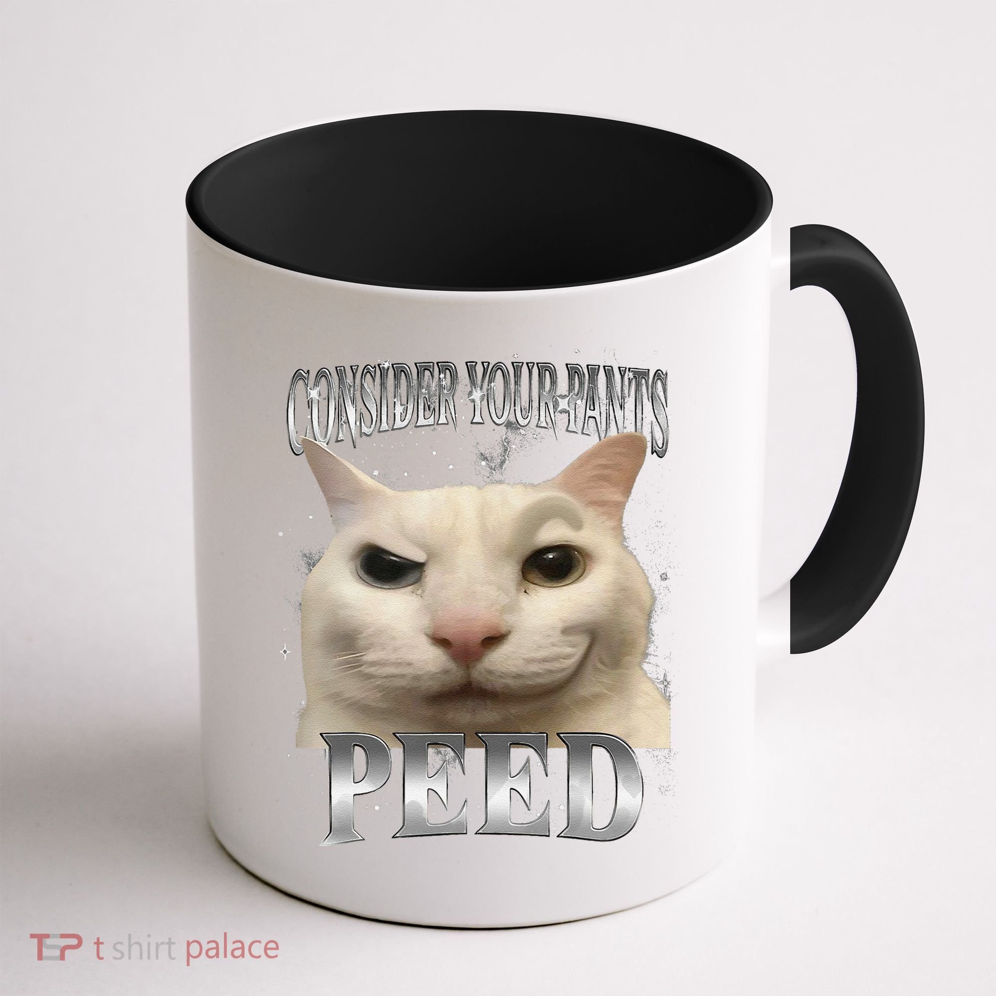 Consider Your Pants Peed Silly Cat Meme Coffee Mug
