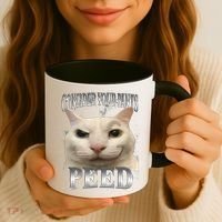 Consider Your Pants Peed Silly Cat Meme Coffee Mug thumb 3