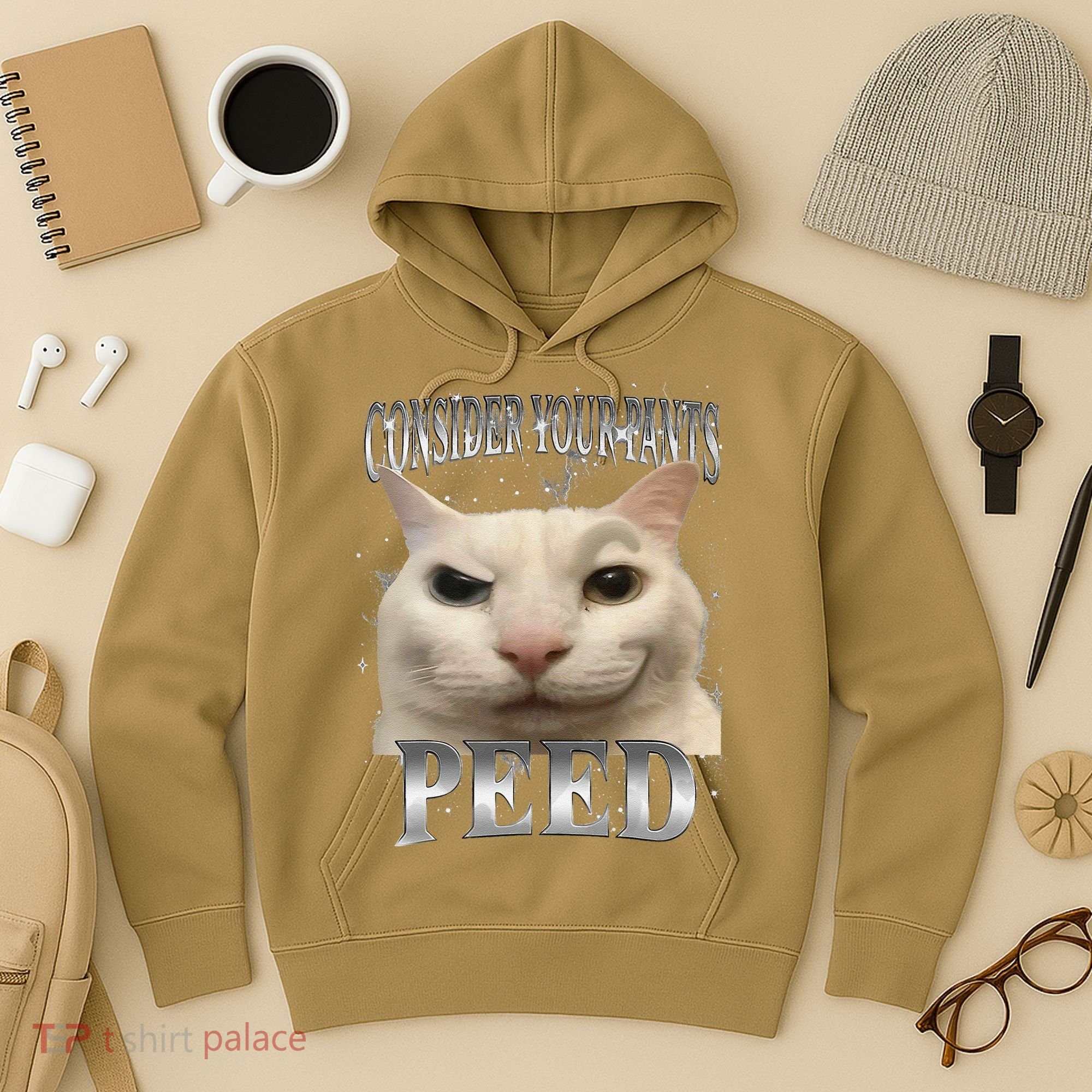 Consider Your Pants Peed Silly Cat Meme Hoodie