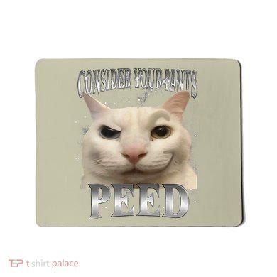 Consider Your Pants Peed Silly Cat Meme Mousepad