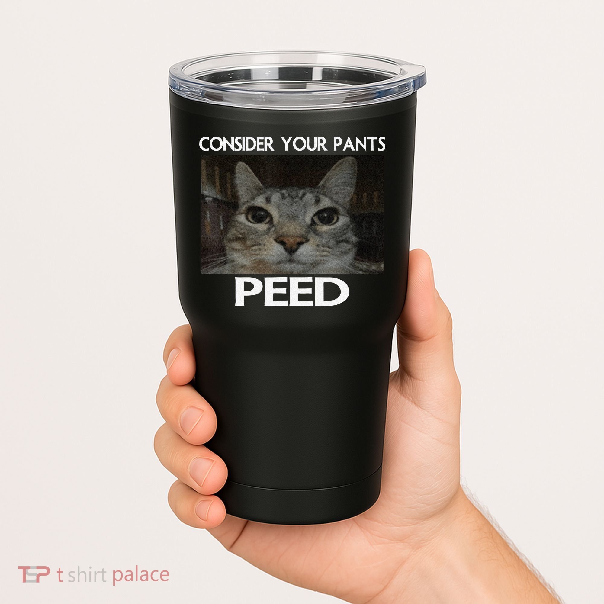 Consider Your Pants Peed Cat Funny Silly Cat Meme Tumbler