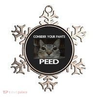 Consider Your Pants Peed Cat Funny Silly Cat Meme Ornament thumb 0