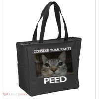 Consider Your Pants Peed Cat Funny Silly Cat Meme Tote Bag thumb 2