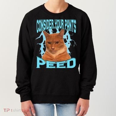 Consider Your Pants Peed Silly Cat Meme Women's Sweatshirt