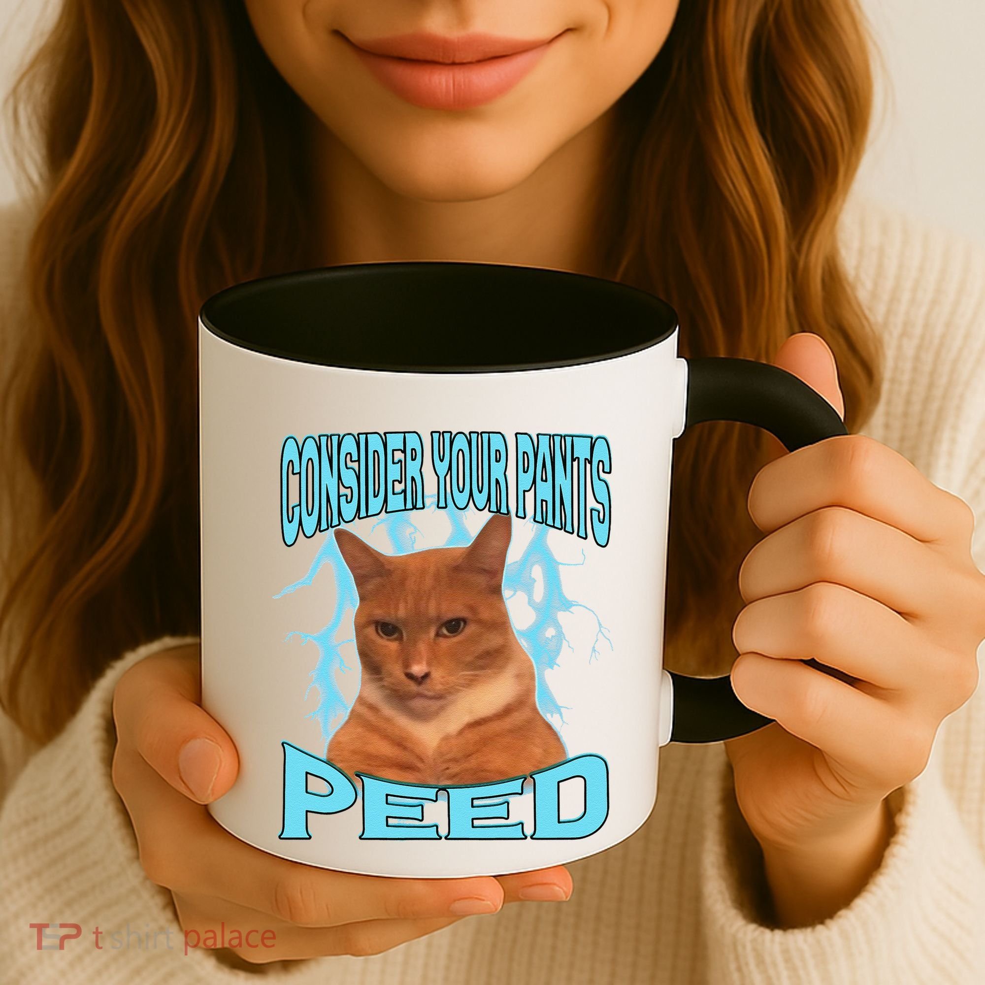 Consider Your Pants Peed Silly Cat Meme Coffee Mug
